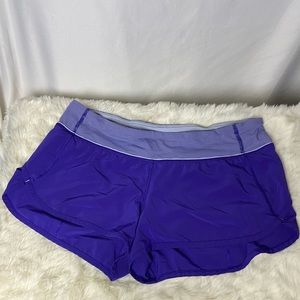 Purple lululemon shorts